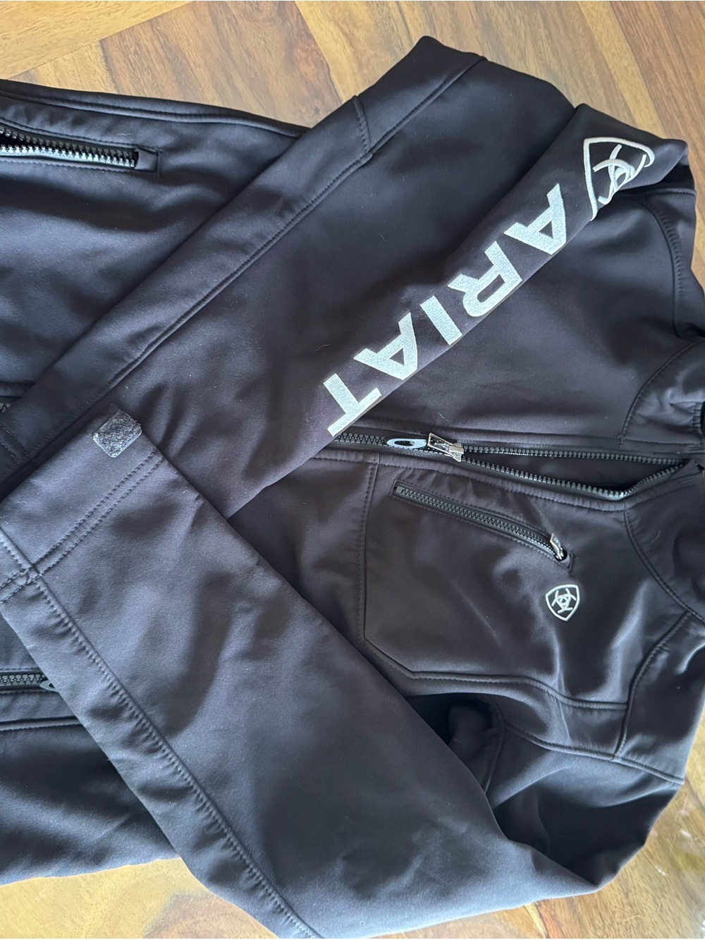 Ariat Black Youth Softshell Jacket with Branded Tag